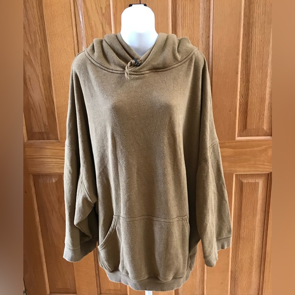 Free People Maxed Out Hoodie Khaki - Picture 4 of 10